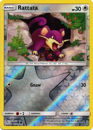 Unbroken Bonds Rattata #143/214 reverse holo