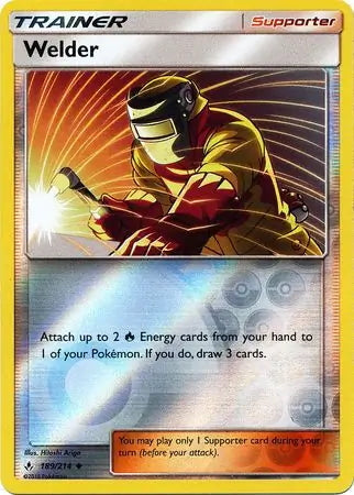 Unbroken Bonds Welder #189/214 reverse holo