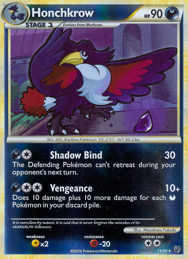 Undaunted Honchkrow #16/90 reverse holo