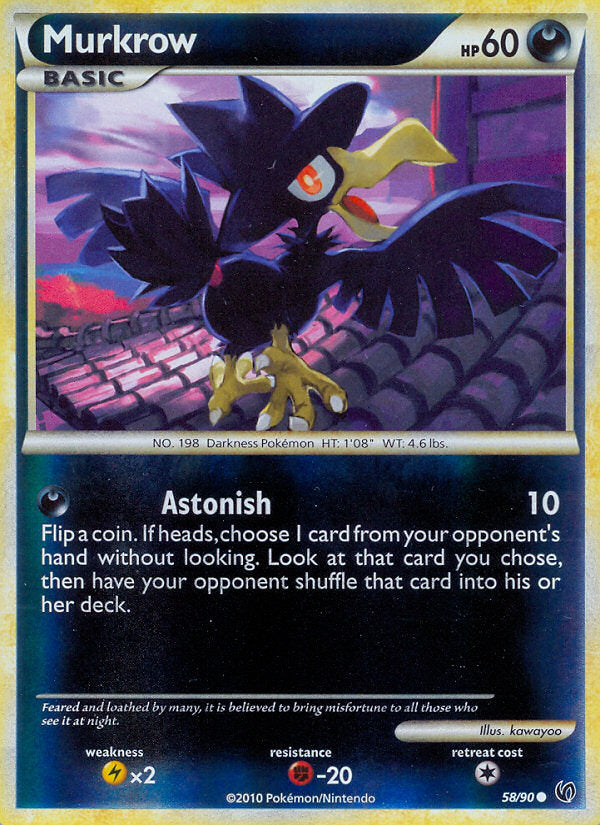 Undaunted Murkrow #58/90 reverse holo
