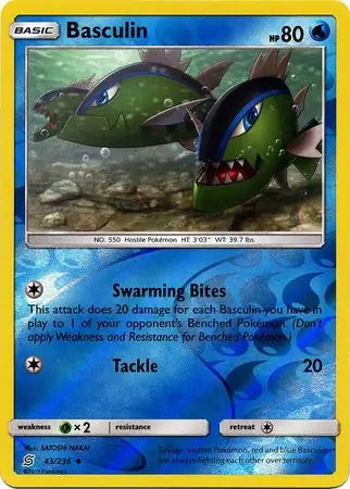 Unified Minds Basculin #43/236 reverse holo