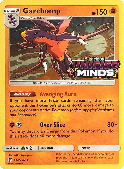 Unified Minds Garchomp #114 Stamped Promo