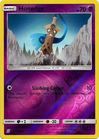 Unified Minds Honedge #93/236 reverse holo