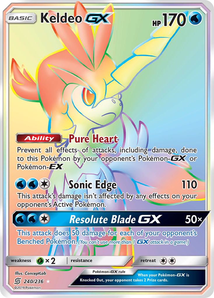 Unified Minds Keldeo GX #240/236