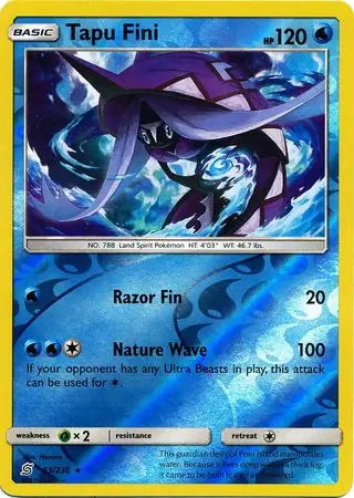 Unified Minds Tapu Fini #53/236 reverse holo