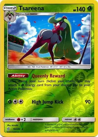 Unified Minds Tsareena #19/236 reverse holo