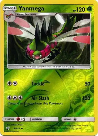 Unified Minds Yanmega #3/236 reverse holo