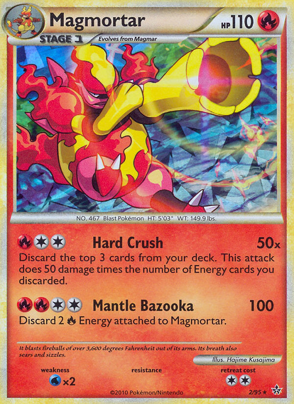 Unleashed Cracked Ice Holo Magmortar #2/95