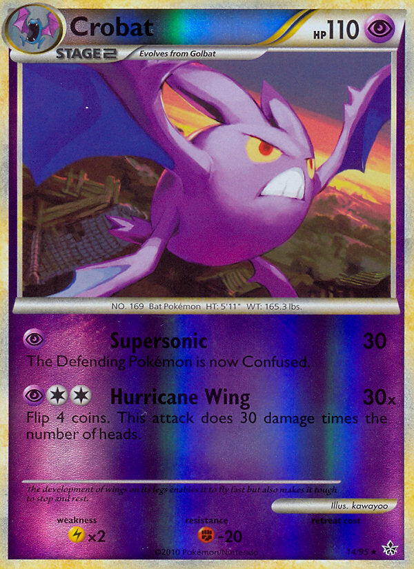 Unleashed Crobat #14/95 reverse holo