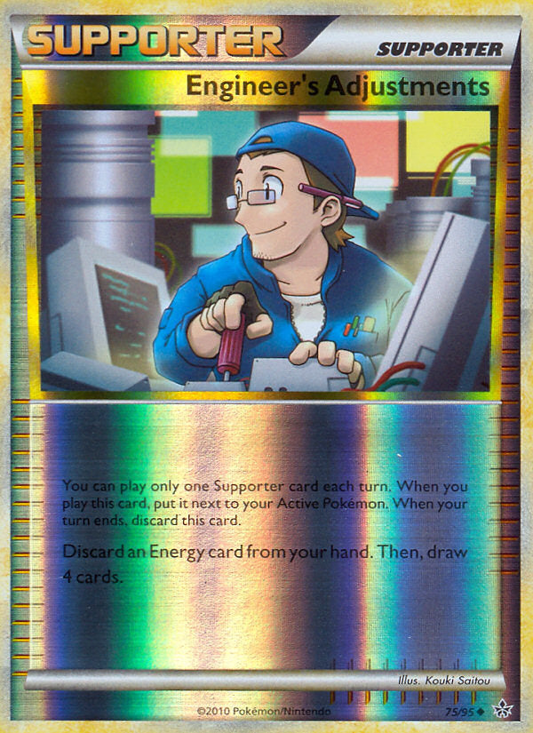 Unleashed Engineer's Adjustments #75/95 reverse holo