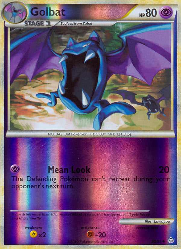 Unleashed Golbat #30/95 reverse holo