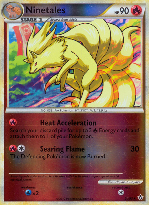 Unleashed Ninetales #20/95 reverse holo