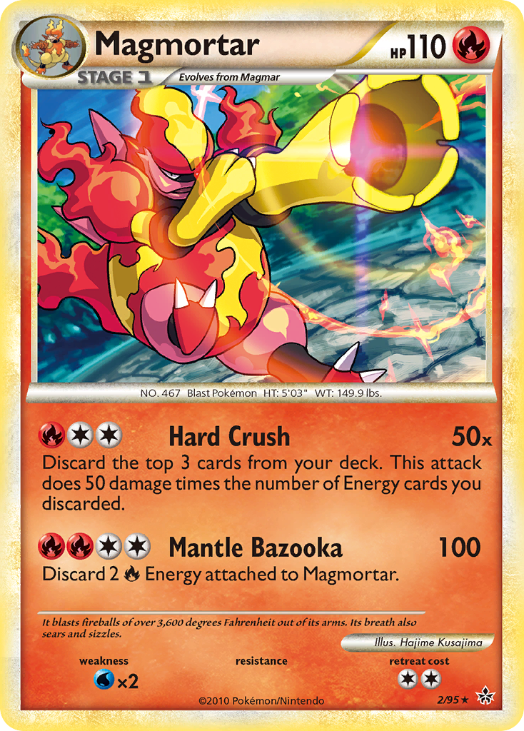 Unleashed Non - Holo Magmortar #2/95