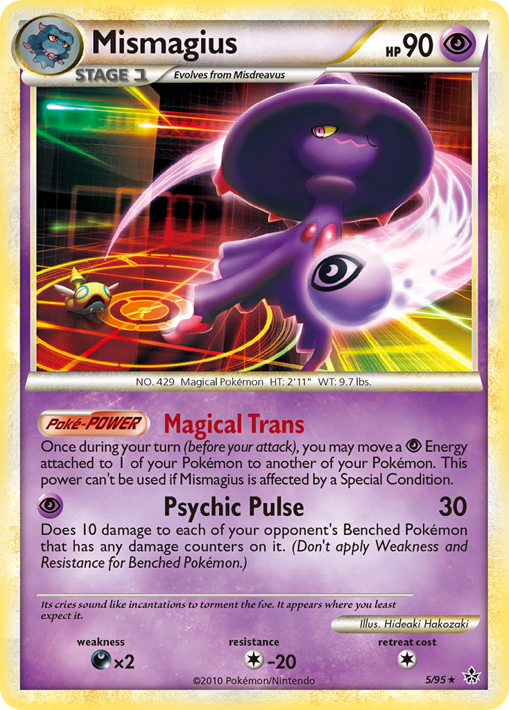 Unleashed Non - Holo Mismagius #5/95
