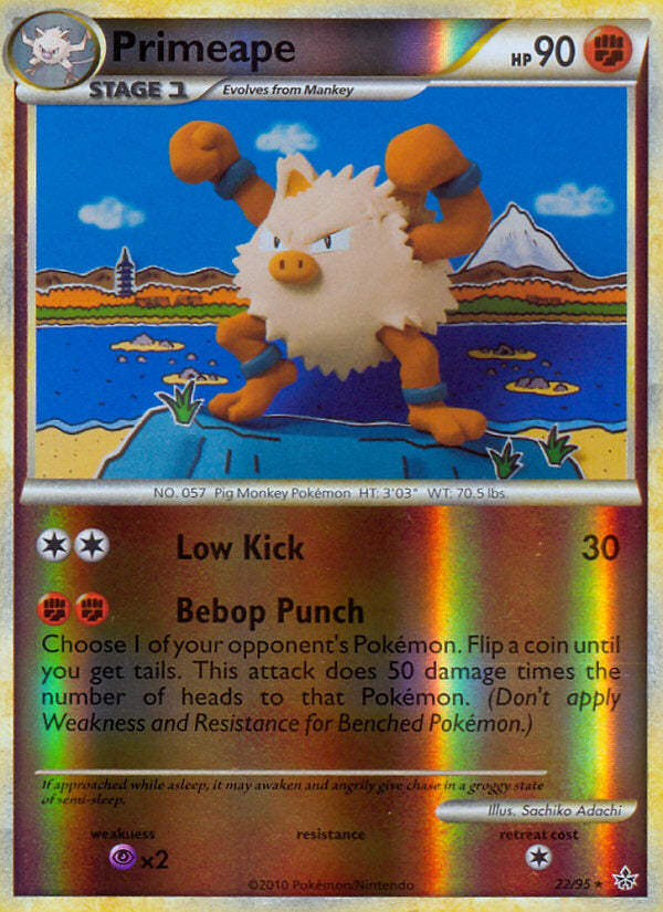 Unleashed Primeape #22/95 reverse holo