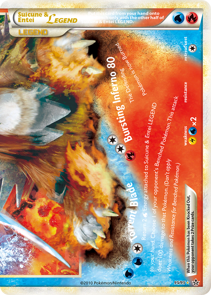 Unleashed Suicune & Entei LEGEND (bottom) #95/95