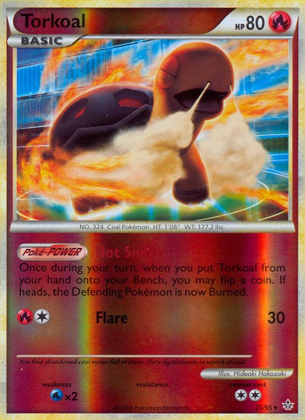Unleashed Torkoal #25/95 reverse holo