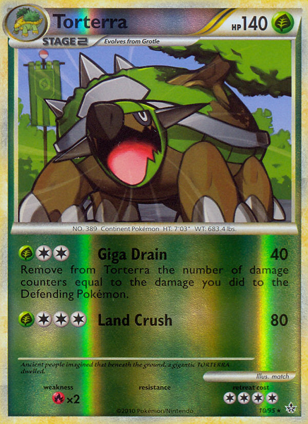 Unleashed Torterra #10/95 reverse holo