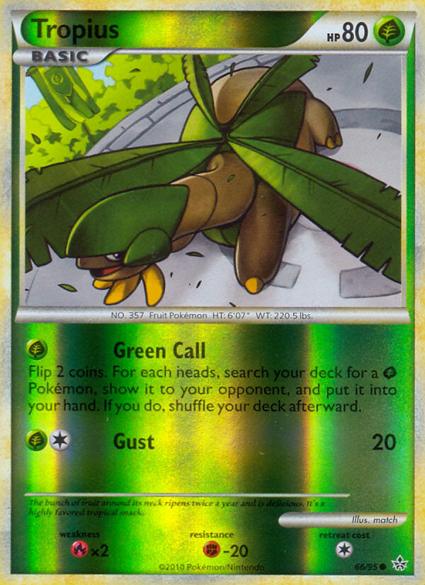 Unleashed Tropius #66/95 reverse holo