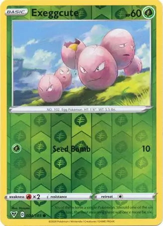 Vivid Voltage Exeggcute #4/185 reverse holo