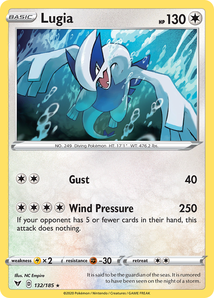 Vivid Voltage Holo Lugia #132/185