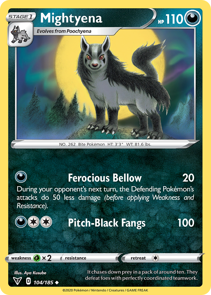 Vivid Voltage Mightyena #104/185