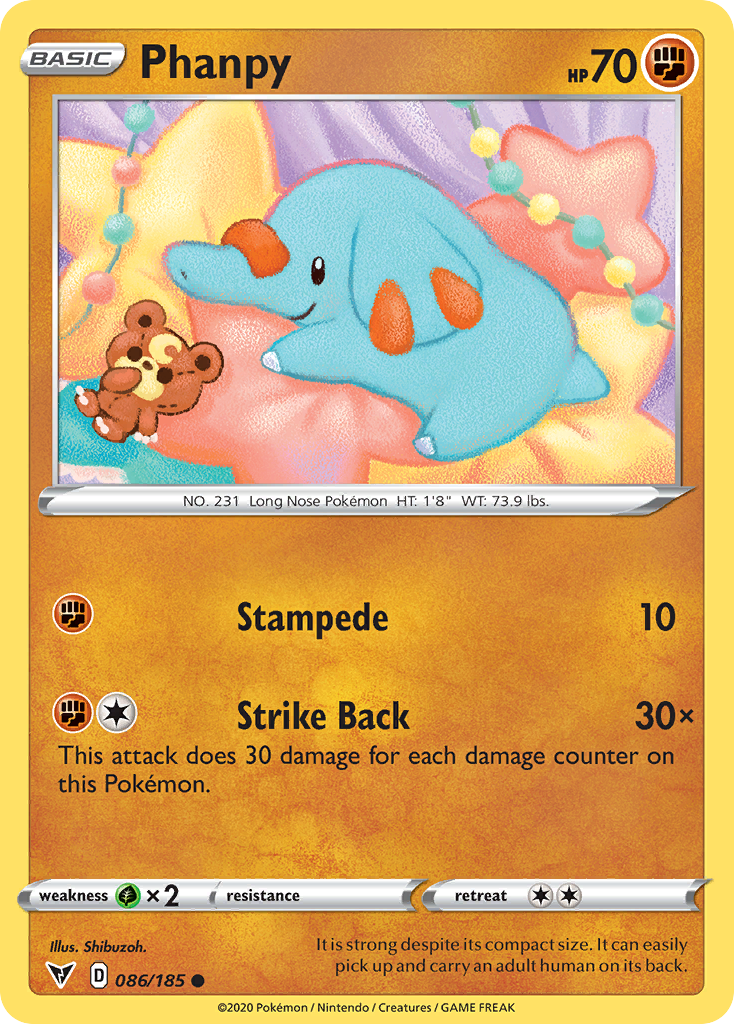 Vivid Voltage Phanpy #86/185