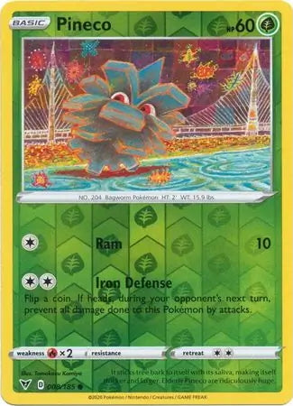 Vivid Voltage Pineco #8/185 reverse holo