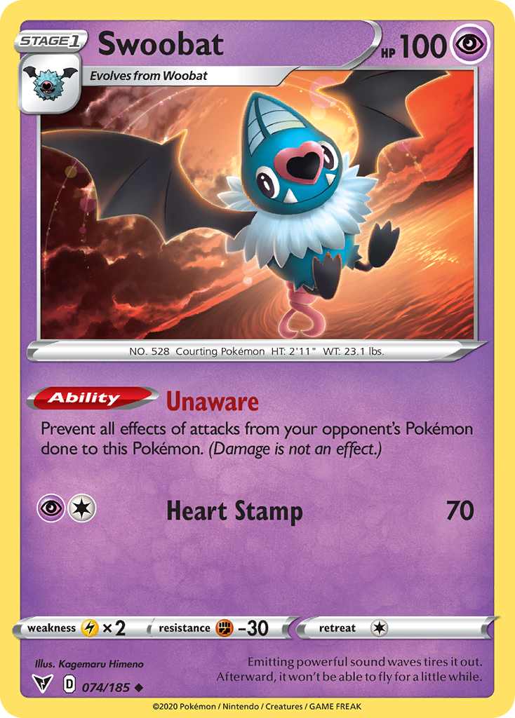Vivid Voltage Swoobat #74/185