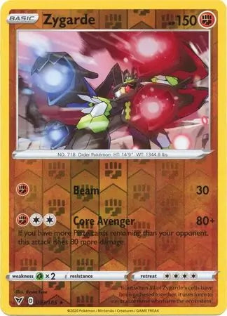 Vivid Voltage Zygarde #93/185 reverse holo