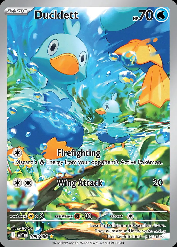 White Flare Ducklett #109