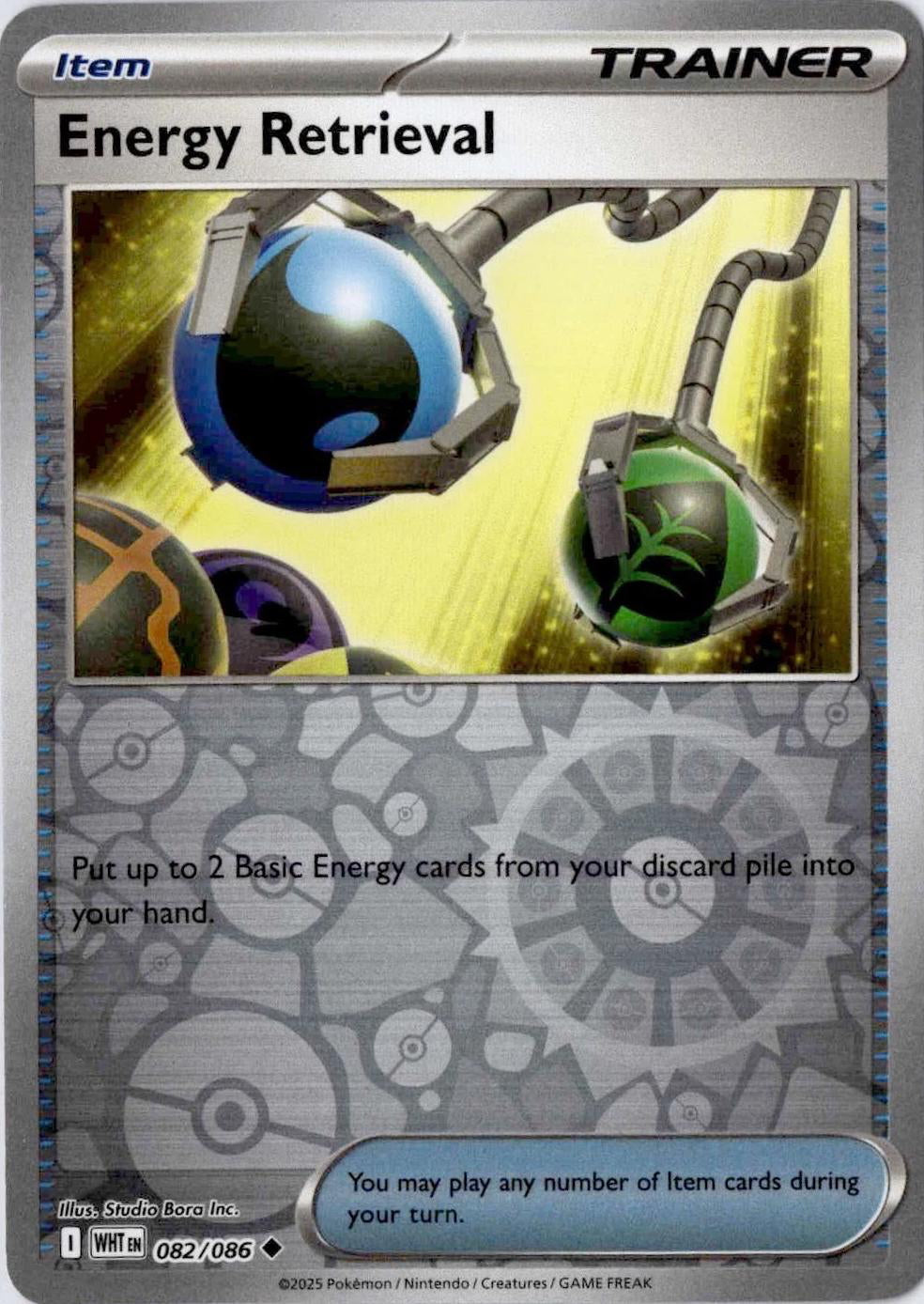 White Flare Energy Retrieval #82/86 Reverse Holo