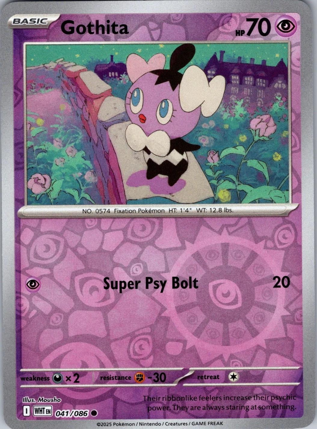 White Flare Gothita #41/86 Reverse Holo
