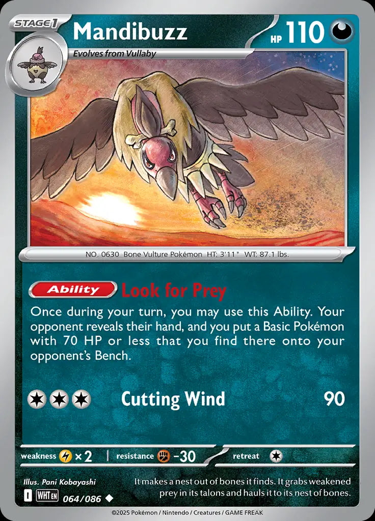 White Flare Mandibuzz #64/86