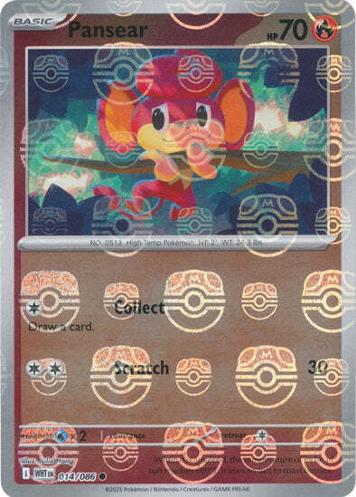 White Flare Pansear #14/86 Masterball Holo