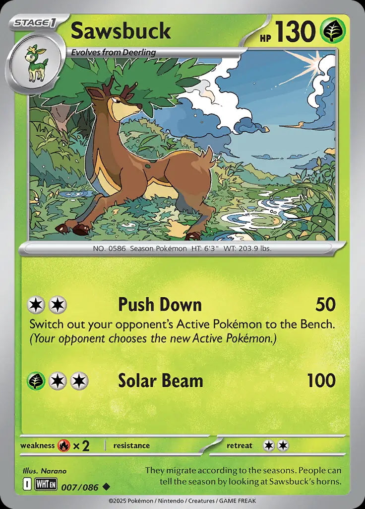 White Flare Sawsbuck #7/86