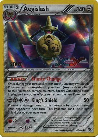 XY Aegislash #86 Staff Regionals Promo