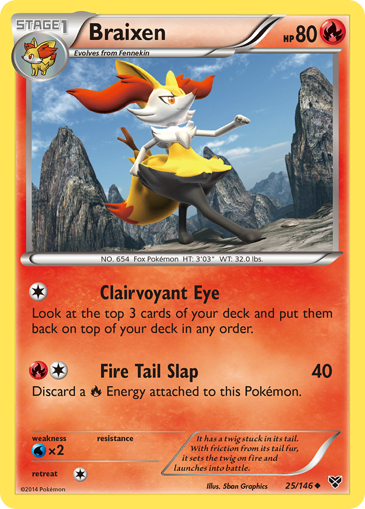 XY Braixen #25/146