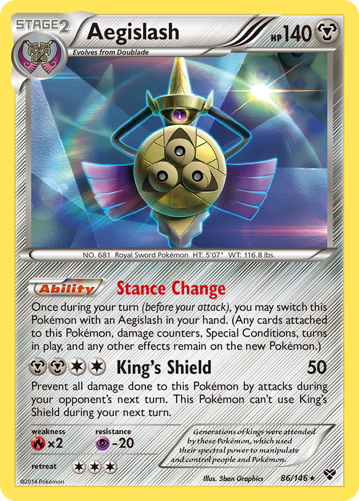 XY Holo Aegislash #86/146