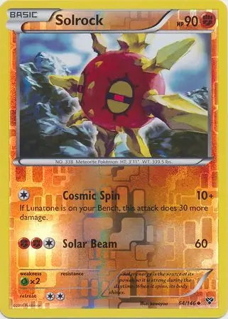 XY Solrock #64/146 reverse holo