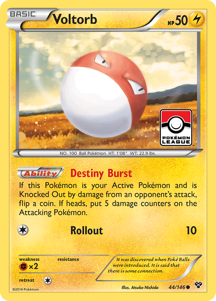 XY Voltorb #44 League Promo